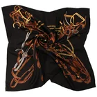 China Factory High Quality Silk Printed Square Scarf Lady
