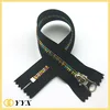 75cm - open end colorful metal zipper with multi-color teeth zipper-rainbow metal zipper