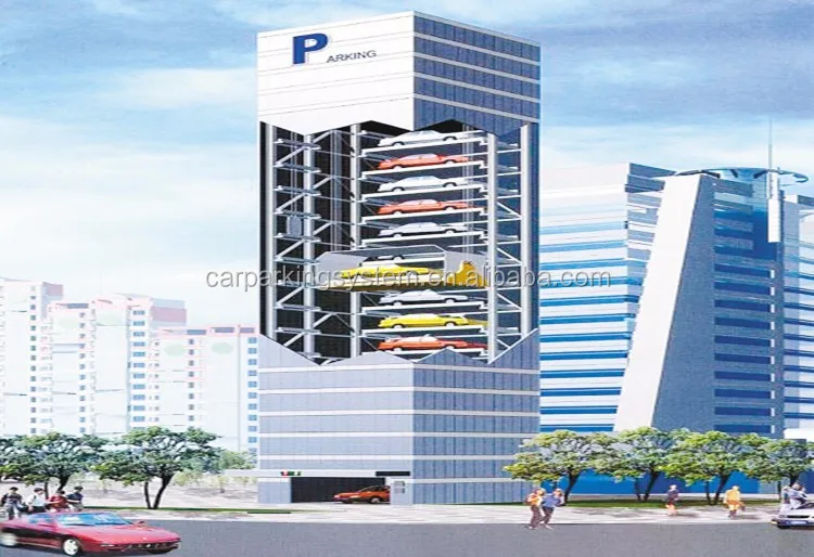 Smart Auto Tower Parking System Hospital Car Tower Parking Office Car Tower Parking Equipment
