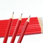 Excellent quality 7.5 inch HB color red wooden pencil with eraser