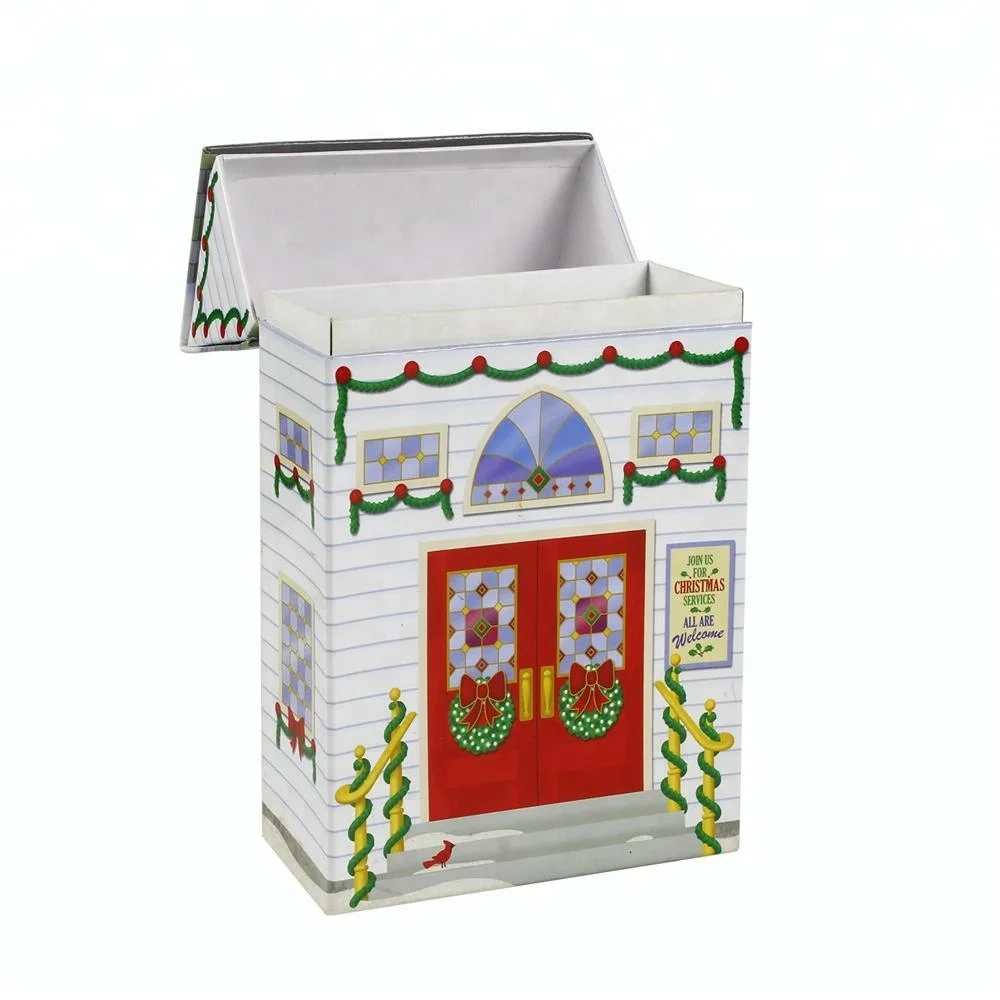 handmade folding paper different house shape gift box