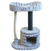 Wholesale BSCI Small Cat Tree With Sisal Rope Toy Cat Scratcher Post Cat Bed