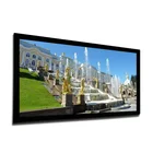 Fixed Frame 3D Silver Projection Screen For Projector Home Theater