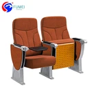 Cinema Theatre Auditorium Chair, Durable Fabric Auditorium Chair, High Back Auditorium Chair And Desks