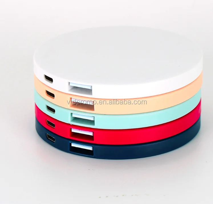 Hot sale Promotional gift Super slim round mirror power bank 2500mah - ANKUX.COM