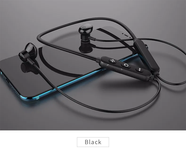 B10 Wholesale OEM Magnetic Metal NeckBand Bluetooths In-ear Earbuds Mini Wireless Sports Earphone - ANKUX.COM
