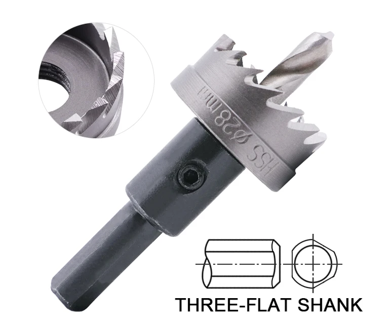 HSS-G HSS Hole Saw Cutter with Safety Stopper for Thin Stainless Steel Plate Sheet