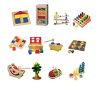 Best Selling Wholesale Kindergarten Early Learning Wood Toys For Kids Educational Montessori Material