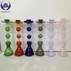 Handmade various color tree shape borosilicate glass hookah shisha for smoking