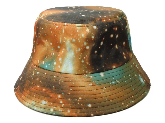 2015 New Arrival Summer Womens Reversible Vintage Double Side Sport Bob Chapeau Hiking Outdoor Fashion Mens Galaxy Bucket Hat