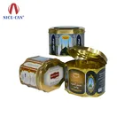 Wholesale octagonal tea coffee sugar storage tin box Custom printing cheap octangon tea coffee tin can