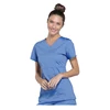 Women Medical Nursing Scrubs Zip Flattering Top Custom Hospital Uniforms