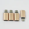 Metal Type C to micro usb converter mini OTG adapter usb flash driver cable adapter custom logo
