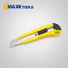 18mm Sliding utility cutter art or stationery knife with Retractable carbon steel Blade