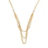 Xuping China gold 24K rhinestones imitation jewellery necklace for women