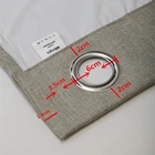 customized 100% polyester drape drop eyelet ring top black out curtain