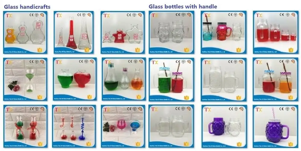 wholesale empty unique shape glass vase for home decoration transparent glass bottle