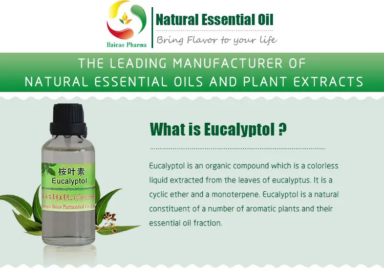 Natural Eucalyptus Essential Oil 99% Cineole Eucalyptol - Buy ...