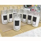 Customized Aroma candle in white glass jar