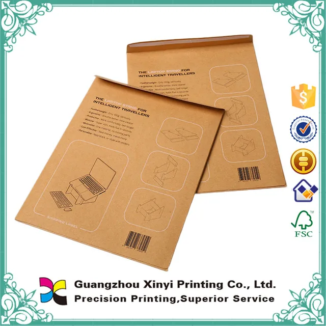 cheap customized paper printing kraft string tie envelope