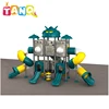 Plastic Play Ground Slide Backyard Outdoor Playground Kindergarten Equipment for sale