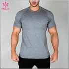 High Quality Men 100%Cotton Gym Fitness Wear Dry Fit Bodybuilding Shirt