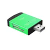 High Speed 4 in 1 multi slot Micro SD card reader USB 2.0 Mini/SD/CF/TF card adapter