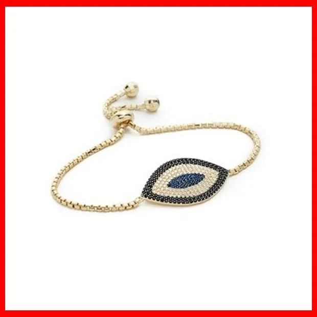 fashion sterling silver custom name tag evil eye charm bracelet