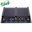 Cheap Fanless Embedded Industrial Computer with Mini-PCIE 9COM 2LAN 4USB 1LPT industrial mini pc wifi 3G/4G/GPS DDR4
