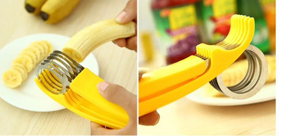 Banana Slicer Chopper Cutter Cucumber Vegetable Peeler Salad Home Tool Fruit Cucumber Vegetable Slicer kitchen Tools KC1011