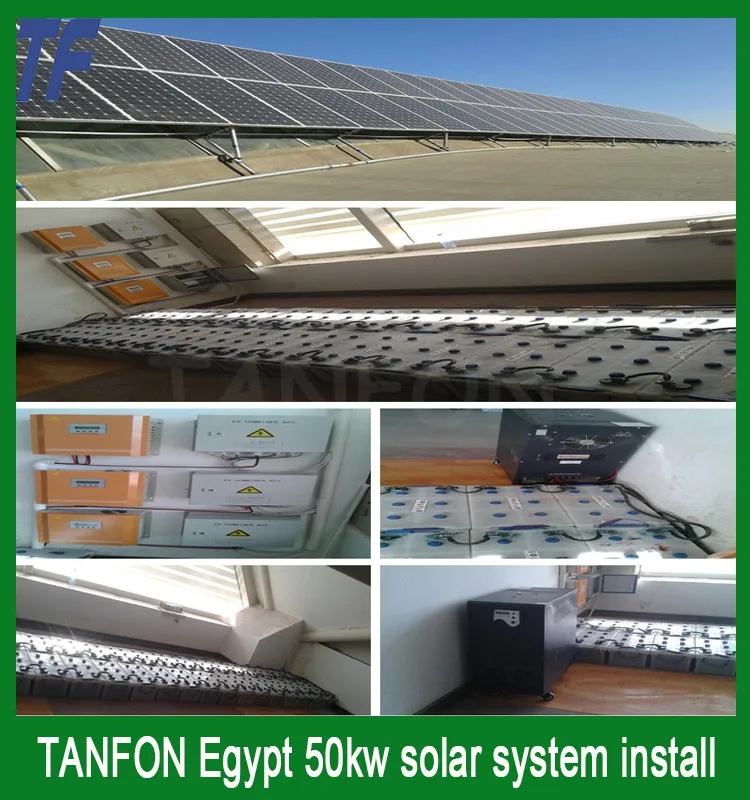 TANFON Egypt 50kw solar system install