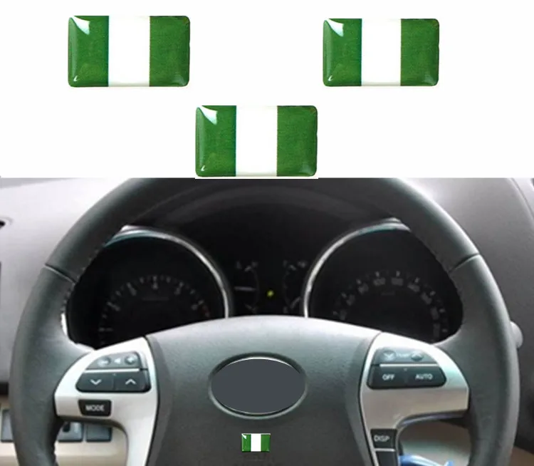 Nigeria Flag Car Audio Door Handle Shift Knob Phone Cup Emblems Stickers Nigeria Flag Car Steering Wheel Styling Decorations Emblem Sticker Flag Carcar Stickers Decoration Aliexpress