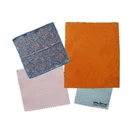 Custom Made Promotional Solid Color Microfiber Glass Cleaning Cloth With Logo
