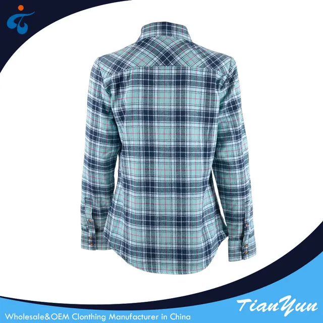 comfortable autumn new fashion flannel girl shirt models