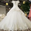 LS55410 Jancember cap sleeve white beach peplum long train guangzhou wedding dresses for women