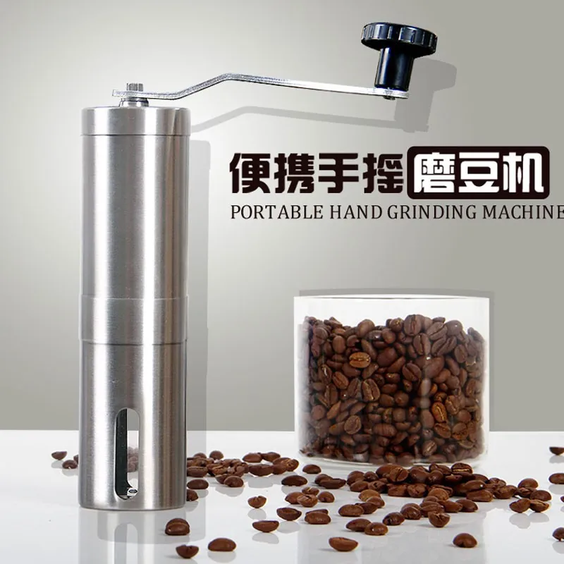 Hot Sale !Coffee Bean Grinder Stainless Steel Hand Manual Handmade Coffee Bean Grinder Mill Kitchen Grinding Tool 30g 4.918.8cm