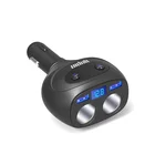 4 port usb cigarette lighter female socket car battery power adapter car charger