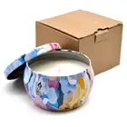 best selling eco soy wax candle with candle holder &customized packing