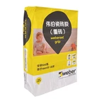 Industrial Use Pasted Sleeve Open Mouth PSV Paper Valve Bags For Chemical Powder Building Material