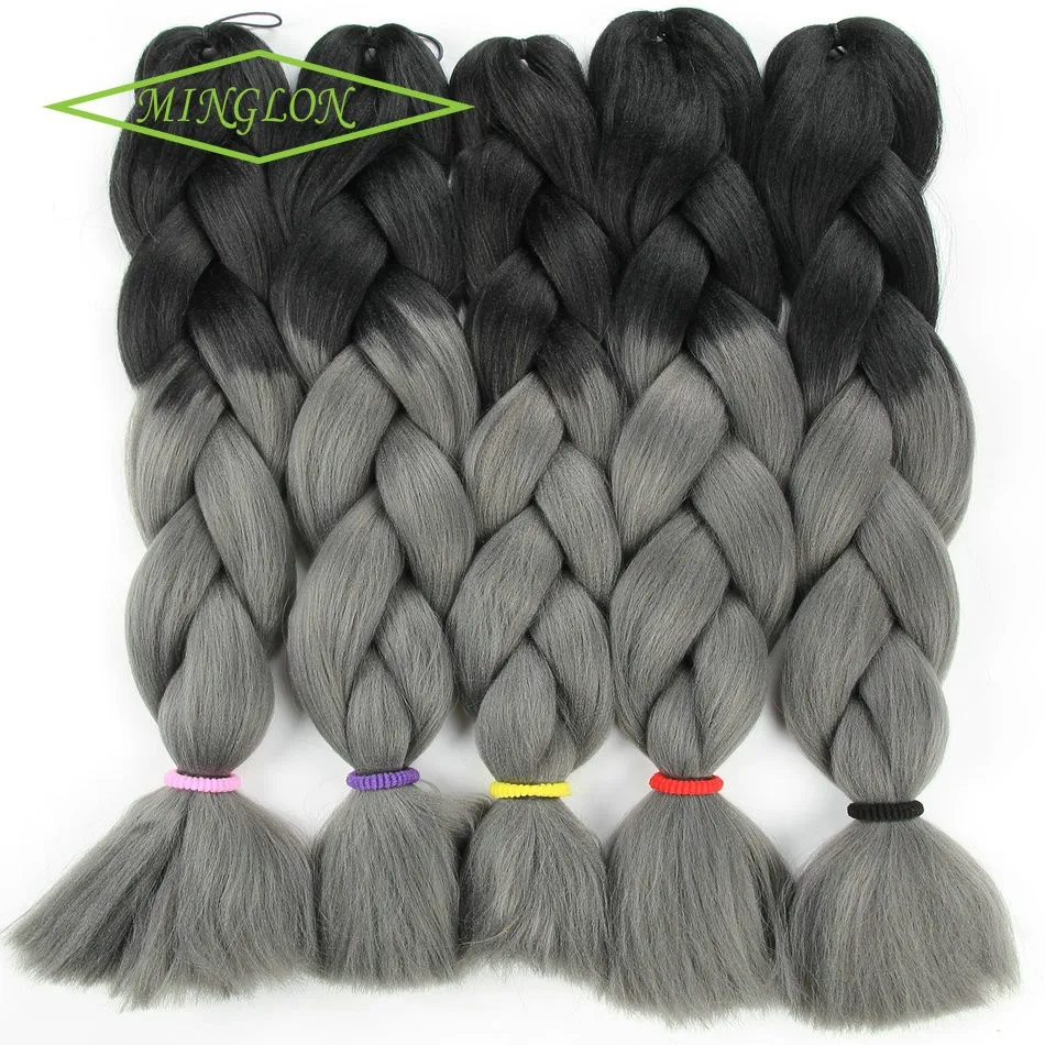 Wholesale Hair Braid Products Kenya Synthetic Jumbo Braiding Hair Ombre