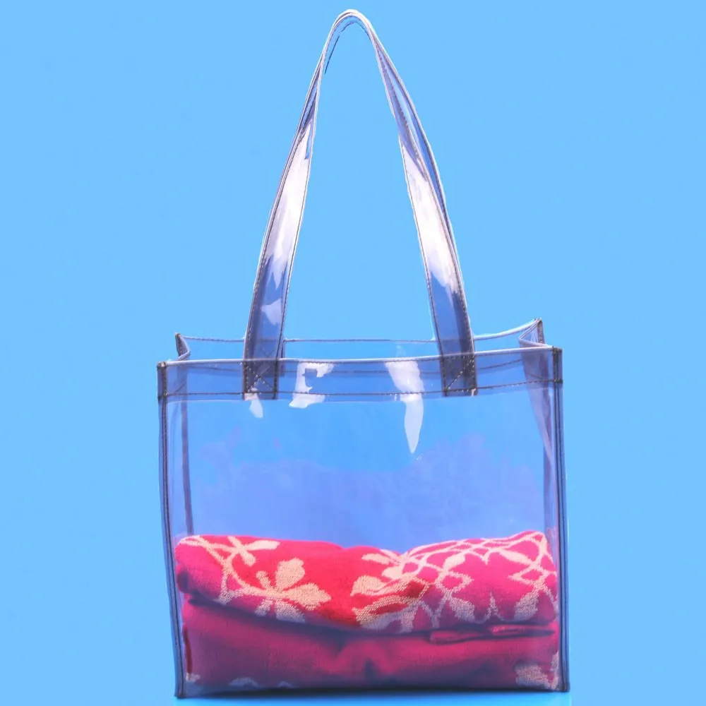 clear vinyl tote bags with handles