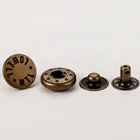 Custom Heavy Durty 6mm Longer Shank Snap Button Fastener For Canada Leather bag