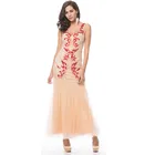 ODM Turkey style elegant long beaded dinner evening party dresses women