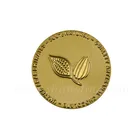 Custom Gold Brand Decorative Sticker Metal Logo Charm