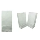 Wholesale Square Bottom Bag Food White Brown Kraft Greaseproof Paper Takeaway SOS Lunch Bags For Packing