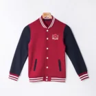 2018 fabric woolen school uniforms baseball coat