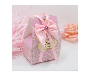 colorfully folding gift box with ribbon/gift boxes for wedding