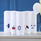 soft embroidery cartoon kid's face towel 100% cotton terry