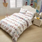 Cheap 100% Dacron Kids Bedding Sheet Bicycle Printing Baby Crib Bedding Set