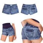DiZNEW stretch sexy jeans denim shorts for women